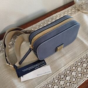 Dooney & Bourke Navy Pebble Leather Crossbody Bag